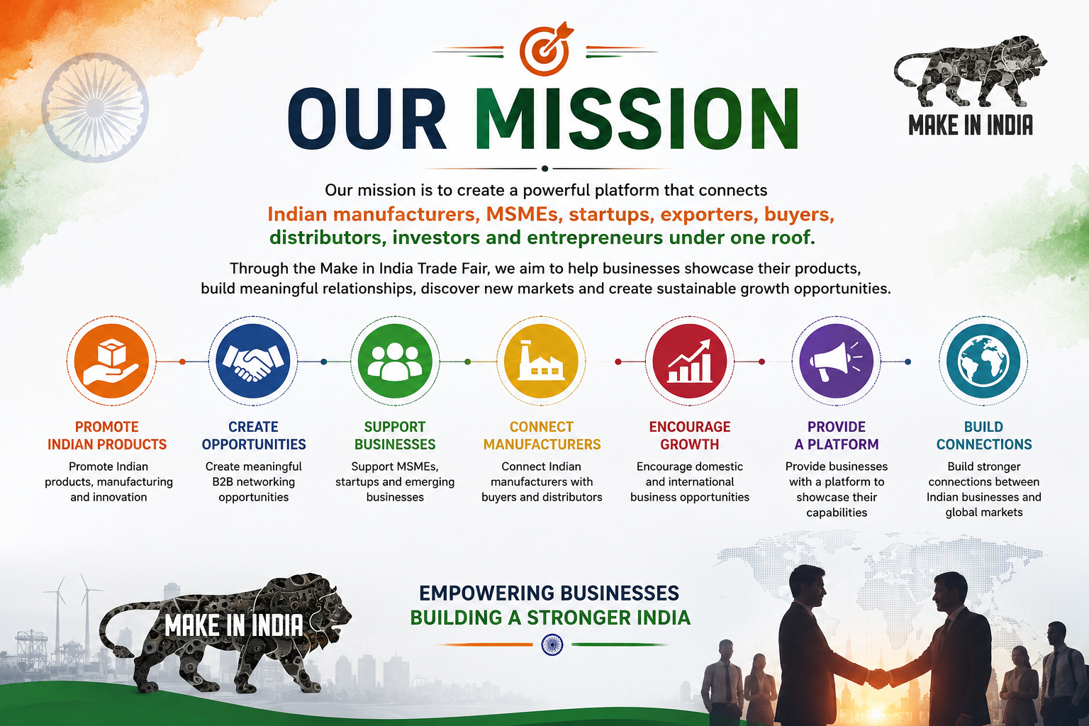 make in india trade fair Mission